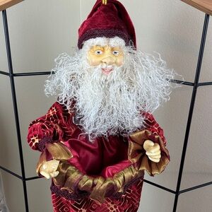 Vintage Mark Roberts Santa Stocking Length 36" Collectible
